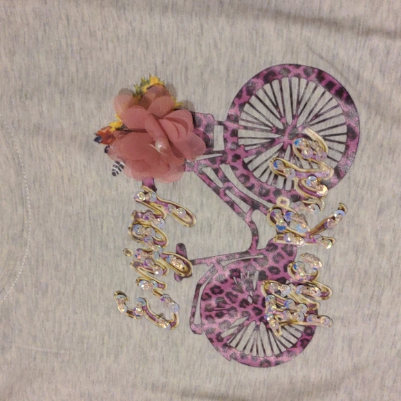 Nalie collection enjoy the ride sequin shirt sleeve shirt size s/m nwt - Picture 3 of 6